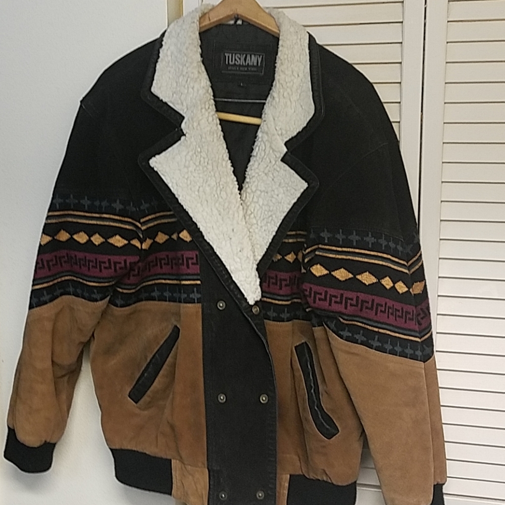 Coat, Men's, leather
